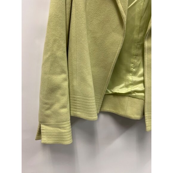 Vintage Louben Womens Wool & Cashmere Blend Mint Green Blazer Jacket Sz 8 - Picture 4 of 9